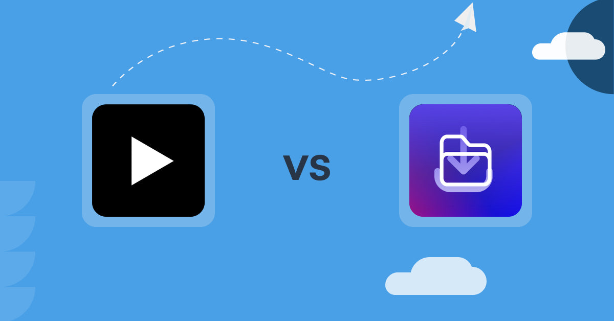 Shopify Digital Products Apps: Audioly ‑ Sticky Audio Player vs File Vault Pro