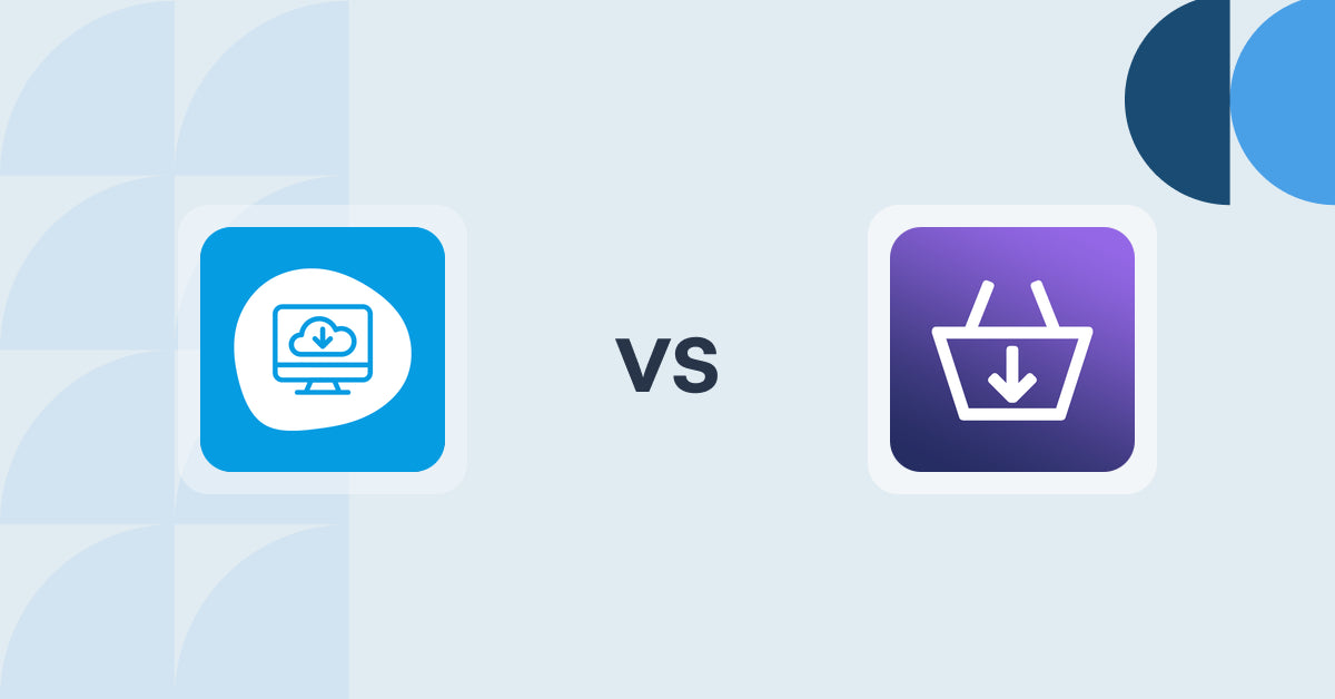 Shopify Digital Products Apps: Extendons Digital Downloads vs DigiCart