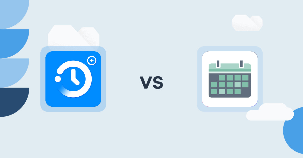 Shopify Digital Products Apps: Meety: Appointment Booking vs Appointment Booking App ointo