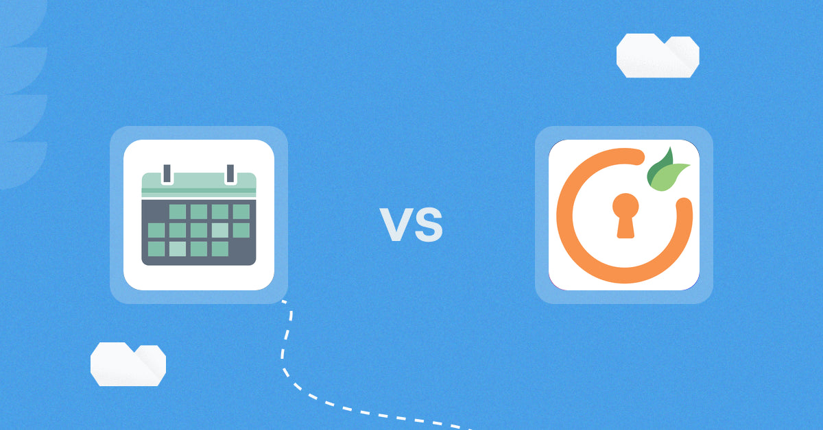 Shopify Digital Products Apps: Appointment Booking App ointo vs miniOrange: Course Builder