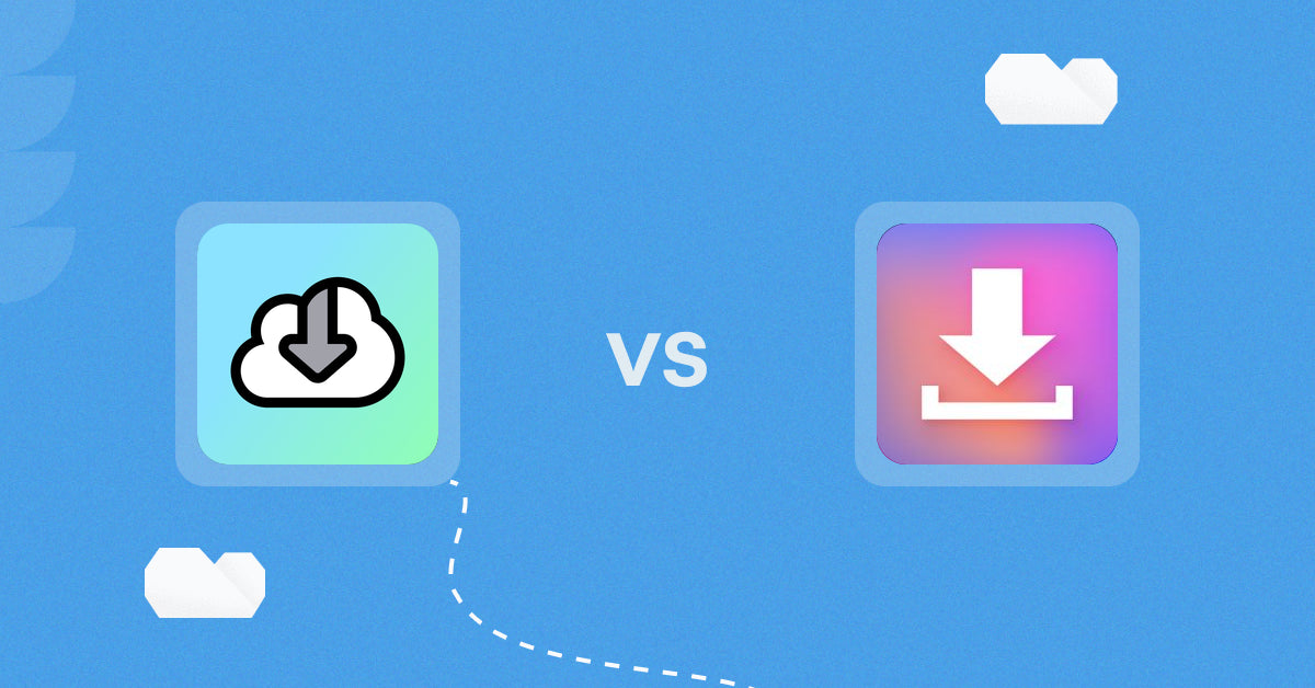 Shopify Digital Products Apps: Digital Downloads vs. Simply Digital Download