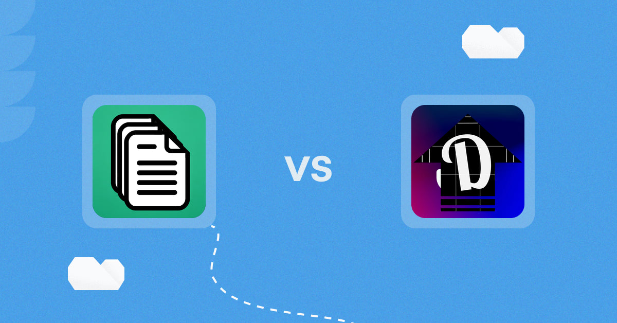 Shopify Digital Products Apps: OrderDocs Pro Print & Email vs. Digitload