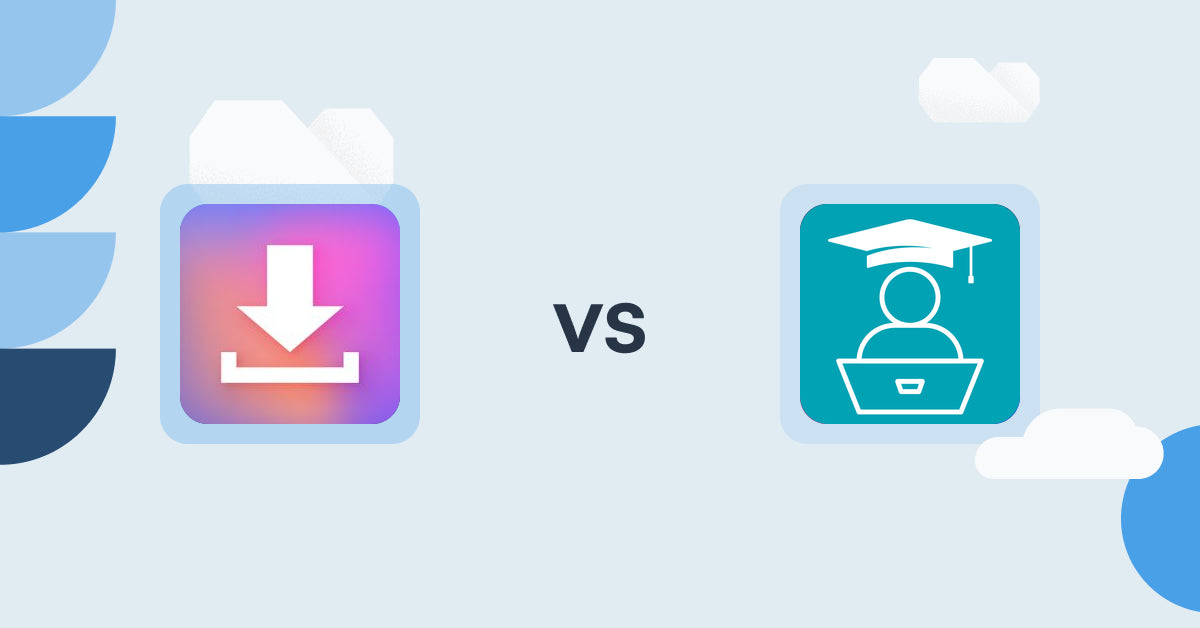 Shopify Digital Products Apps: Simply Digital Download vs. LDT Online Courses