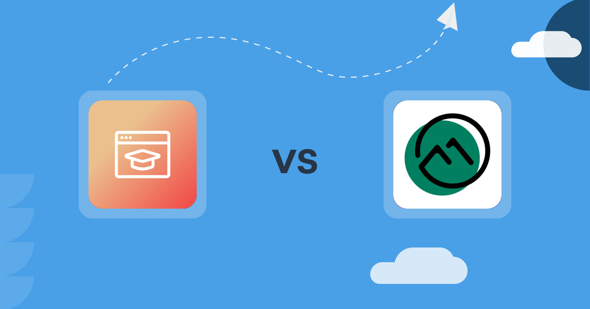 Shopify Digital Products Apps: Courses Plus vs F+2: Digital Downloads Pro