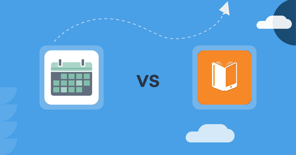 Shopify Digital Products Apps: Appointment Booking App ointo vs VitalSource Digital Sync