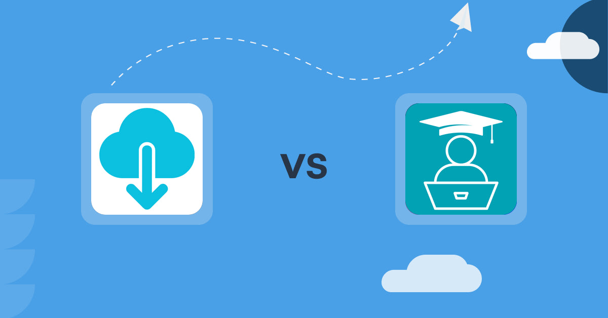 Shopify Digital Products Apps: LDT Digital Downloads vs LDT Online Courses