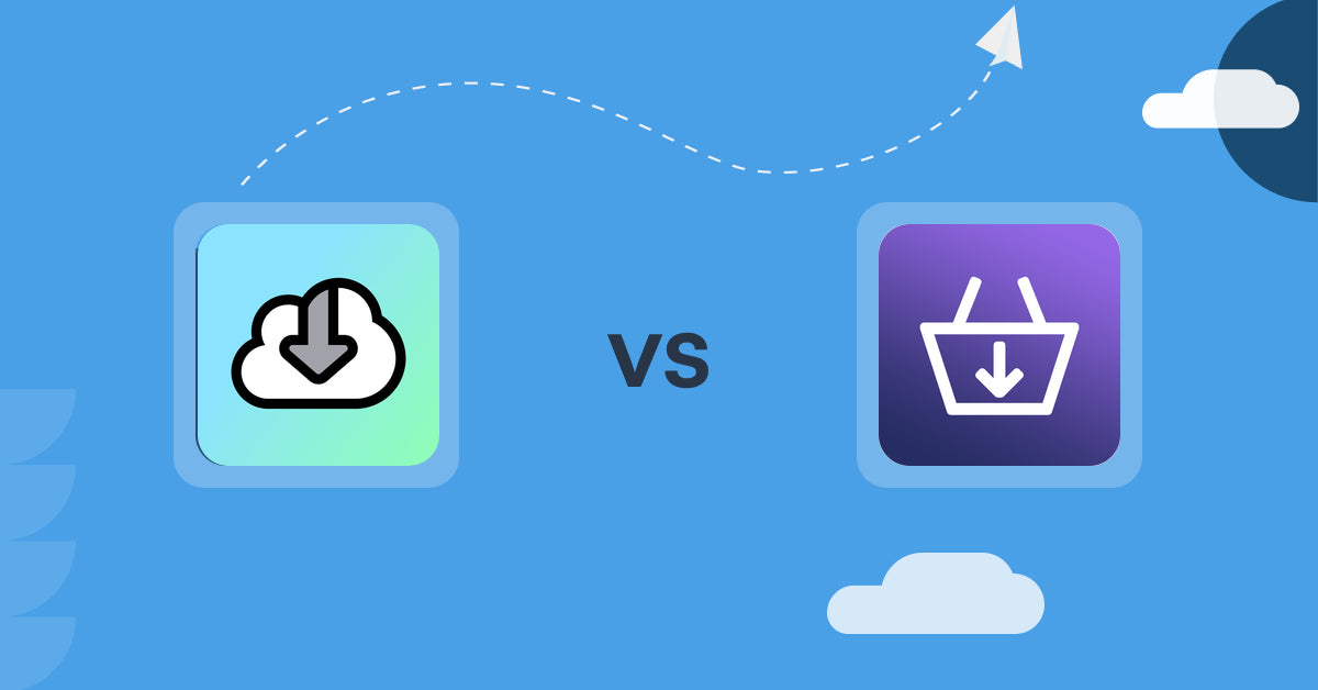 Shopify Digital Products Apps: Digital Downloads vs DigiCart