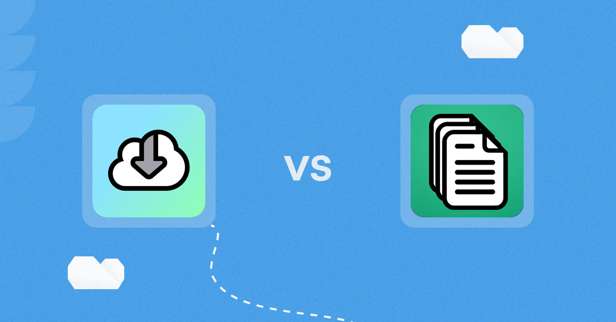 Shopify Digital Products Apps: Digital Downloads vs OrderDocs Pro Print & Email