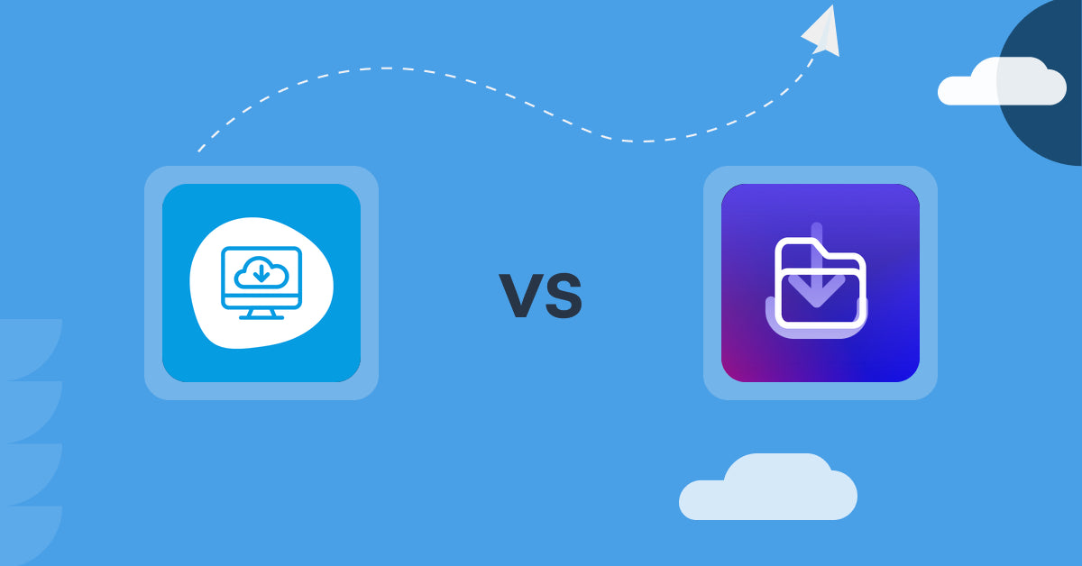 Shopify Digital Products Apps: Extendons Digital Downloads vs File Vault Pro