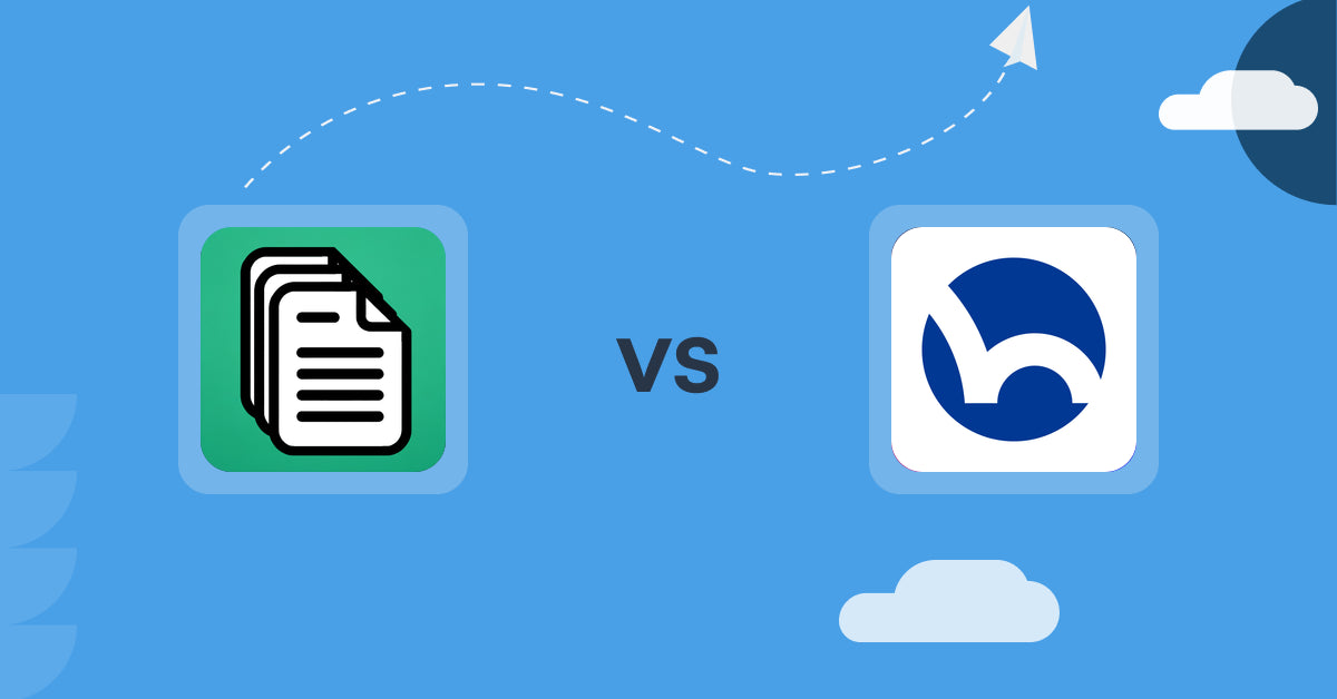 Shopify Digital Products Apps: OrderDocs Pro Print & Email vs HONDANA EBOOK