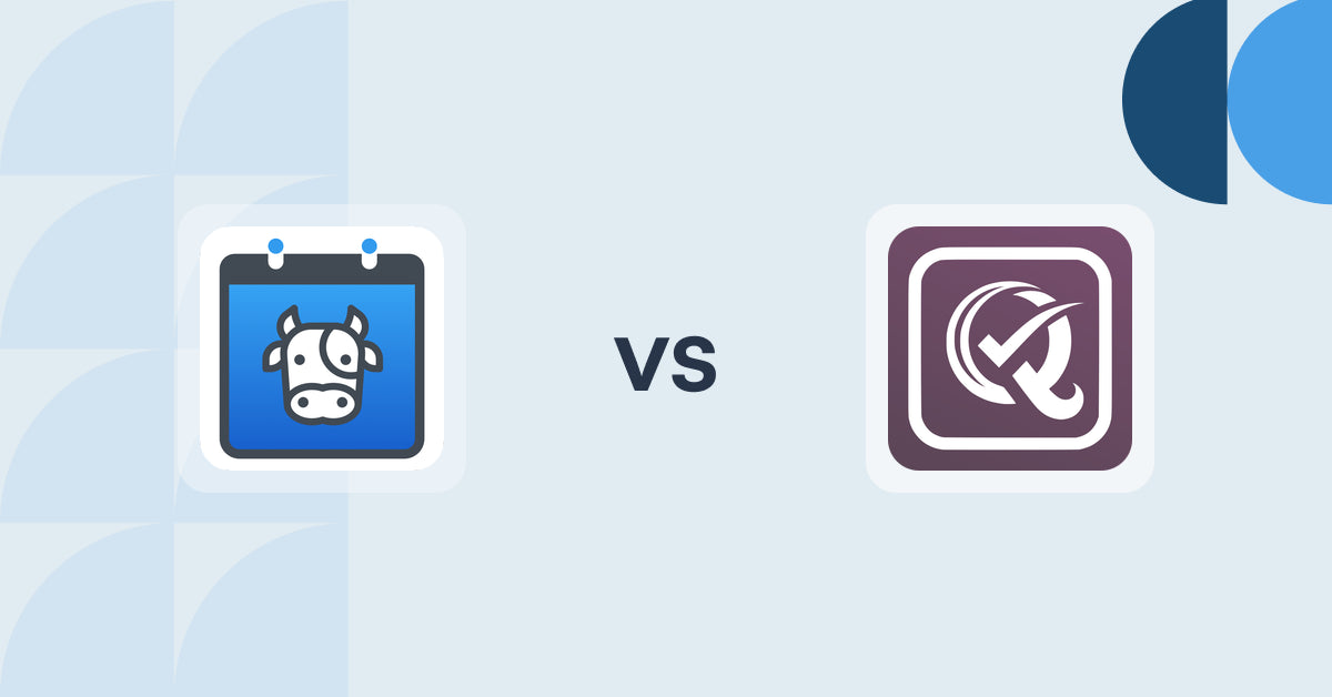 Shopify Digital Products Apps: Appointment Booking Cowlendar vs. PaidQuiz