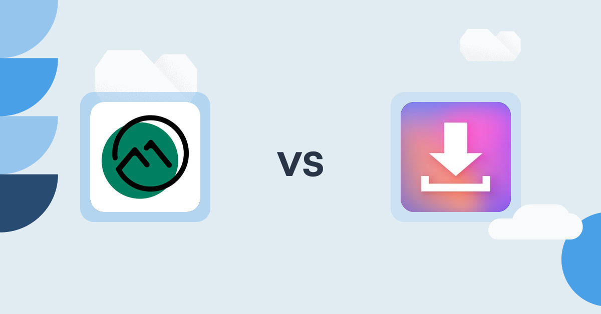 Shopify Digital Products Apps: F+2: Digital Downloads Pro vs Simply Digital Download