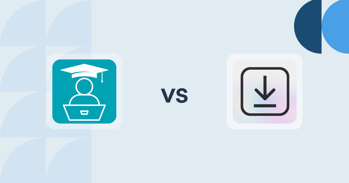 Shopify Digital Products Apps: LDT Online Courses vs. Linkcase - Digital Products