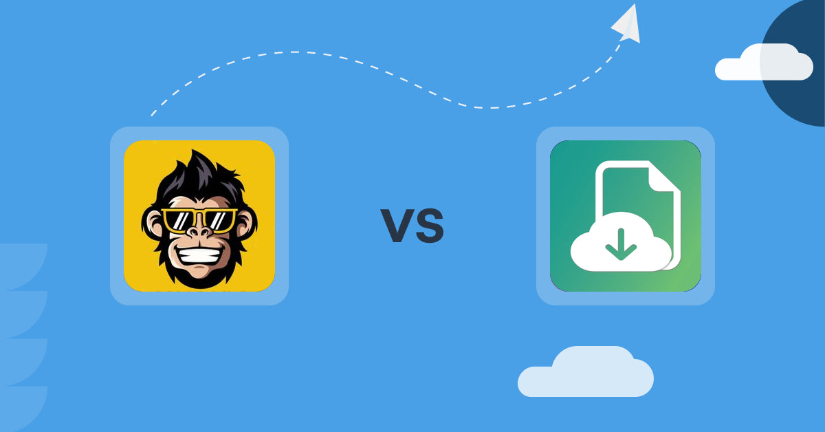 Shopify Digital Products Apps: Online Courses Ape vs. Astronaut - Digital Downloads