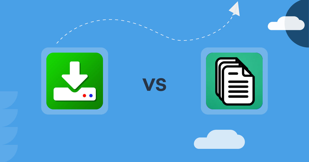 Shopify Digital Products Apps: Uplinkly Digital Downloads vs OrderDocs Pro Print & Email