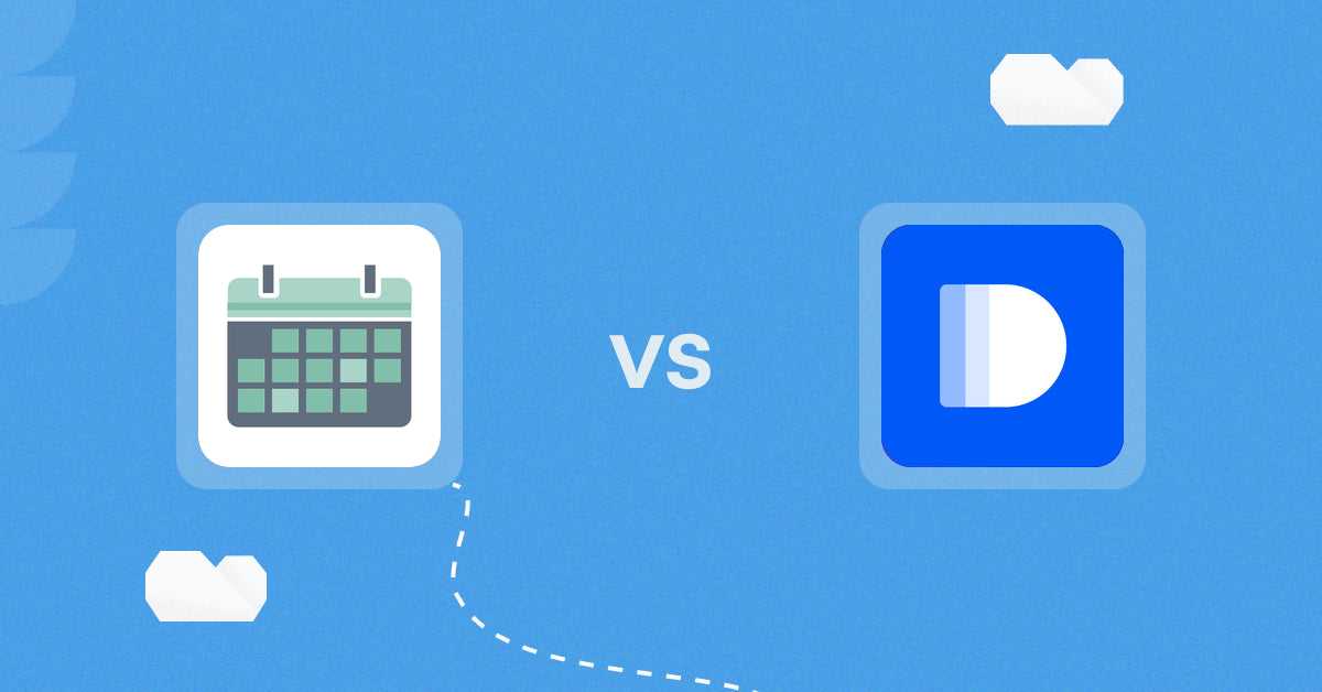 Shopify Digital Products Apps: Appointment Booking App ointo vs Create & Sell Digital Products